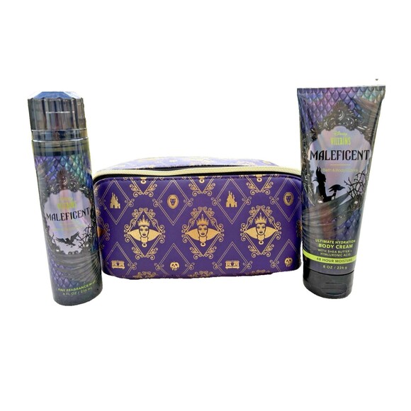 Bath & Body Works x Disney Villains | Maleficent 3-Piece Glam Bundle | Self Care - Picture 1 of 13